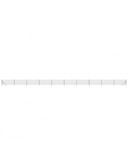 Recinzione Metallica con Picchetti Ancoraggio Antracite 1x25 m