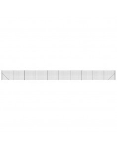 Recinzione Metallica con Flangia Antracite 1,6x25 m 2