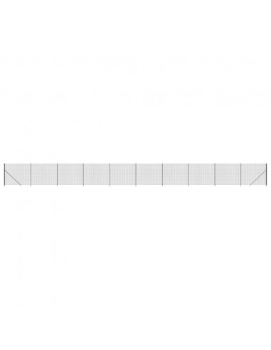Recinzione Metallica con Flangia Antracite 1,6x25 m