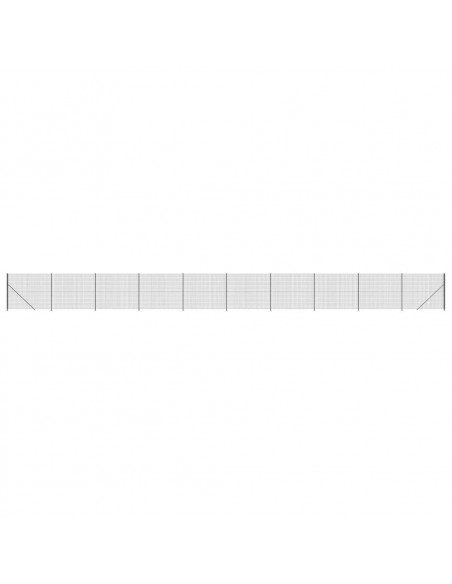 Recinzione Metallica con Flangia Antracite 1,6x25 m