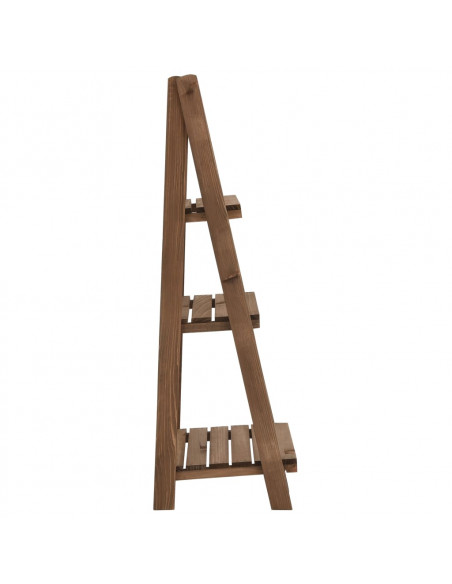 Piedistallo Piante 3 Livelli con Lavagna 40x30x90cm Legno Abete