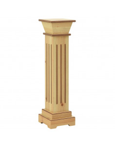 Piedistallo per Piante Quadrato Classico Legno 17x17x66 cm MDF 2