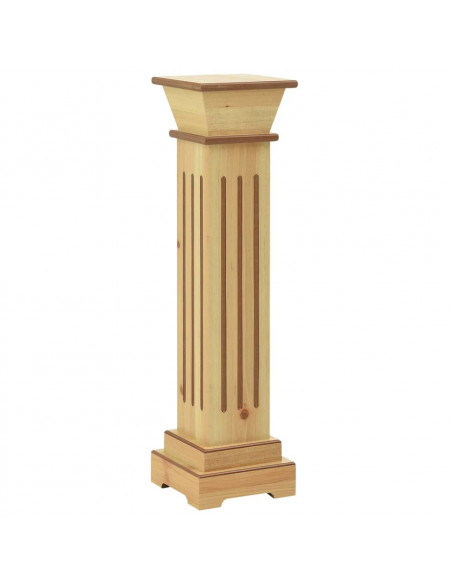 Piedistallo per Piante Quadrato Classico Legno 17x17x66 cm MDF