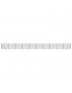 Recinzione Metallica con Flangia Verde 1,4x25 m 2