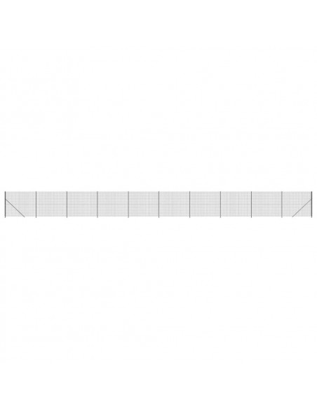 Recinzione Metallica con Flangia Antracite 2x25 m