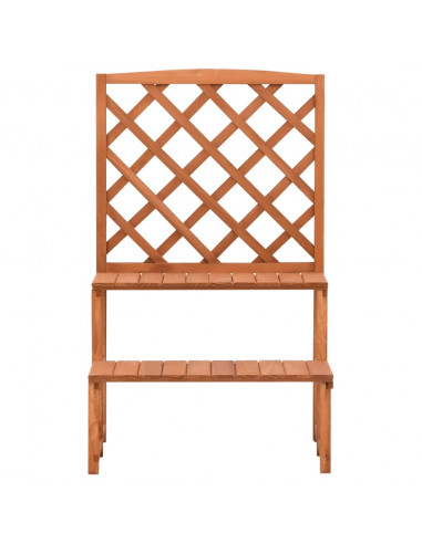 Fioriera con Traliccio 70x42x115cm Massello di Abete