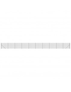 Recinzione Metallica con Flangia Antracite 1,4x25 m 2