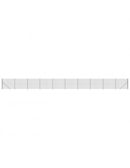 Recinzione Metallica con Flangia Antracite 1,4x25 m
