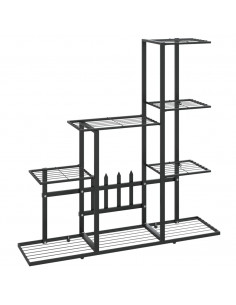 Portapiante 94,5x25x88 cm Nero in Metallo 2