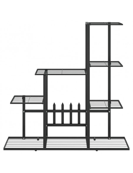 Portapiante 94,5x25x88 cm Nero in Metallo