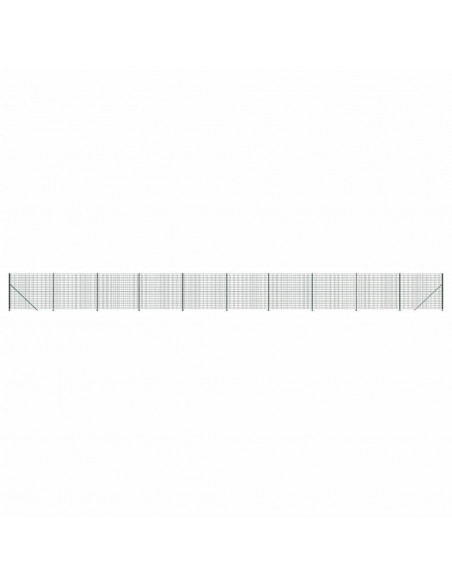 Recinzione Metallica con Flangia Verde 1,8x25 m