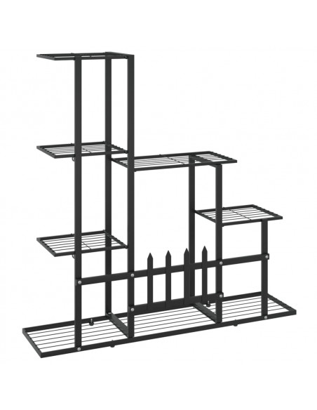 Portapiante 94,5x25x88 cm Nero in Metallo