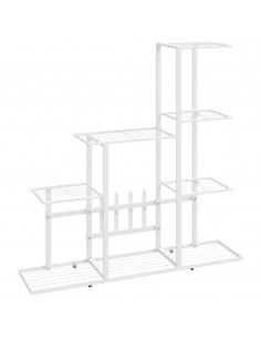 Portapiante 94,5x25x88 cm Bianco in Metallo 2