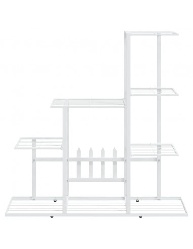 Portapiante 94,5x25x88 cm Bianco in Metallo