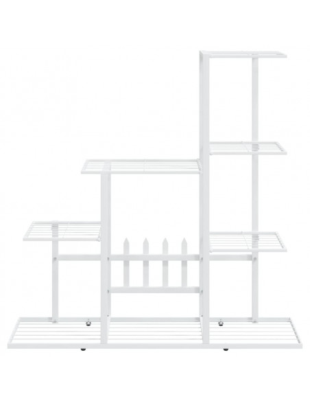 Portapiante 94,5x25x88 cm Bianco in Metallo
