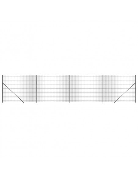 Recinzione Metallica con Flangia Antracite 1,6x10 m
