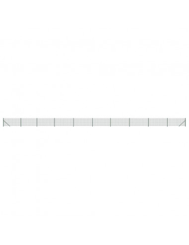 Recinzione Metallica con Flangia Verde 1x25 m