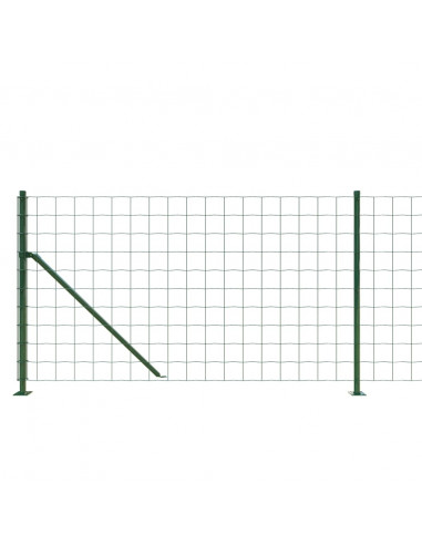 Recinzione Metallica con Flangia Verde 1x25 m