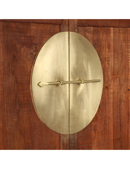 Guardaroba 100x50x175 cm in Legno Massello d'Acacia