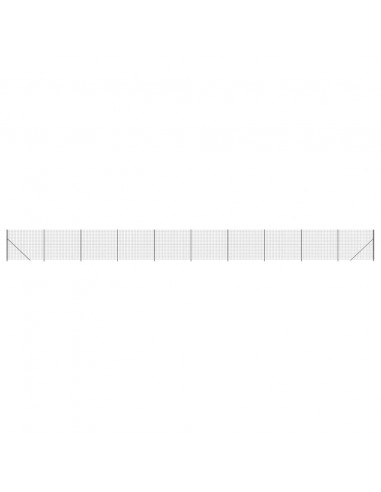 Recinzione Metallica con Flangia Antracite 1,4x25 m