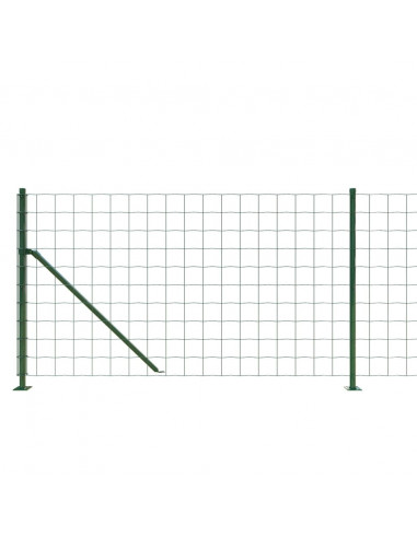 Recinzione Metallica con Flangia Verde 1,1x25 m