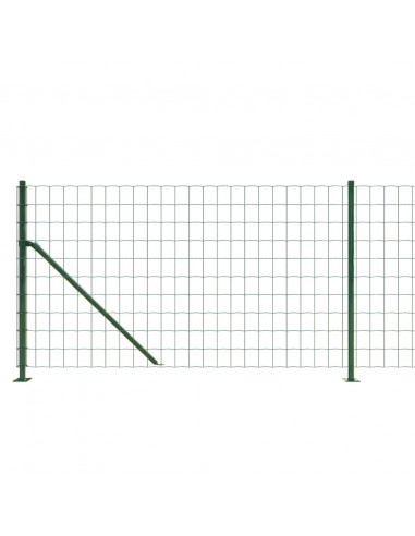 Recinzione Metallica con Flangia Verde 1x10 m