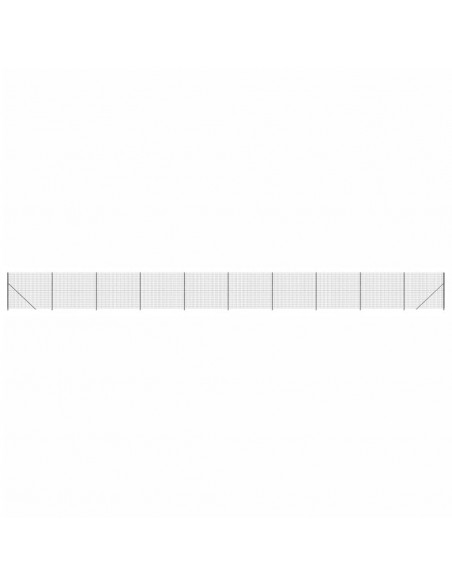 Recinzione Metallica con Flangia Antracite 1,4x25 m