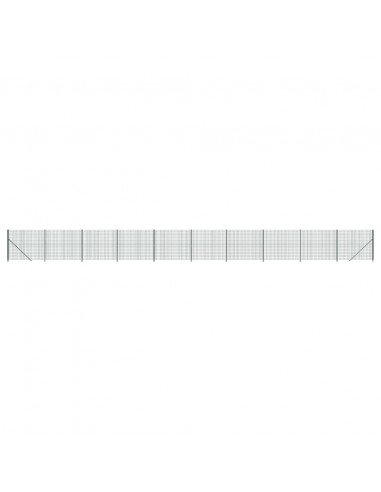 Recinzione Metallica con Flangia Verde 2,2x25 m