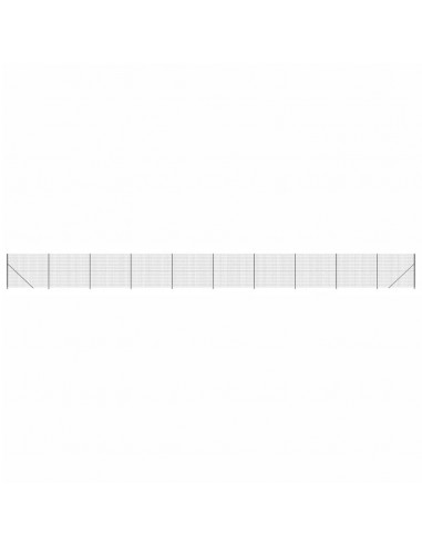 Recinzione Metallica con Flangia Antracite 1,8x25 m
