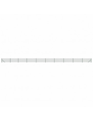 Recinzione Metallica con Flangia Verde 0,8x25 m