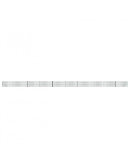 Recinzione Metallica con Flangia Verde 1,1x25 m