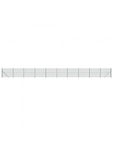 Recinzione Metallica con Flangia Verde 2,2x25 m