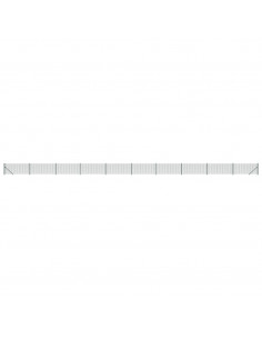 Recinzione Metallica con Flangia Verde 0,8x25 m 2