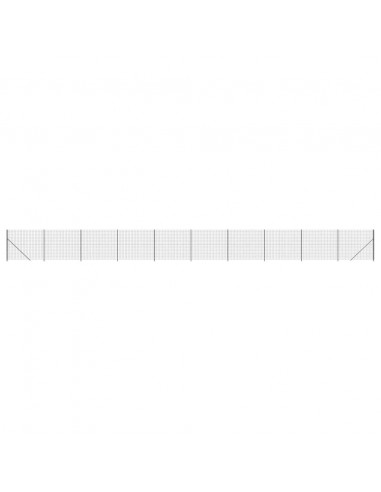 Recinzione Metallica con Flangia Antracite 1,8x25 m