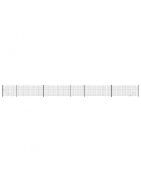 Recinzione Metallica con Flangia Antracite 1,8x25 m
