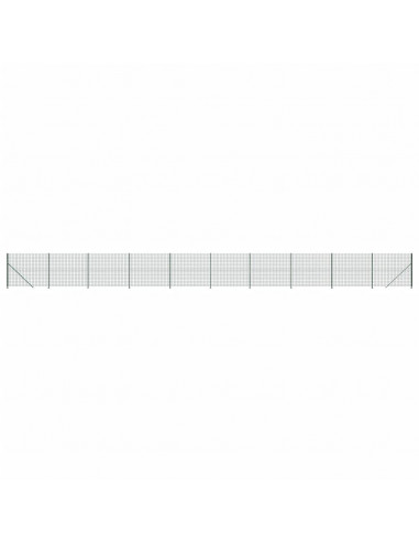 Recinzione Metallica con Flangia Verde 2x25 m