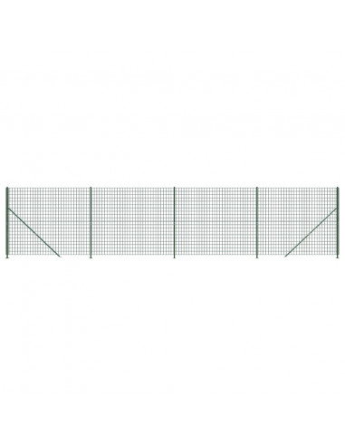 Recinzione Metallica con Flangia Verde 2,2x10 m