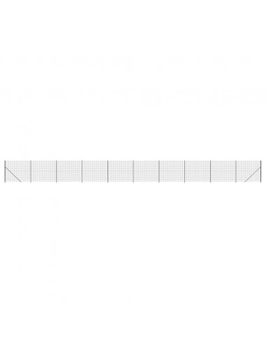 Recinzione Metallica con Flangia Antracite 2x25 m