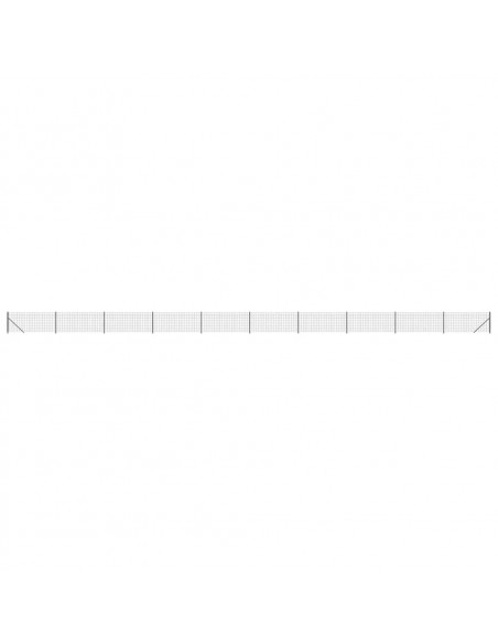Recinzione Metallica con Flangia Antracite 0,8x25 m