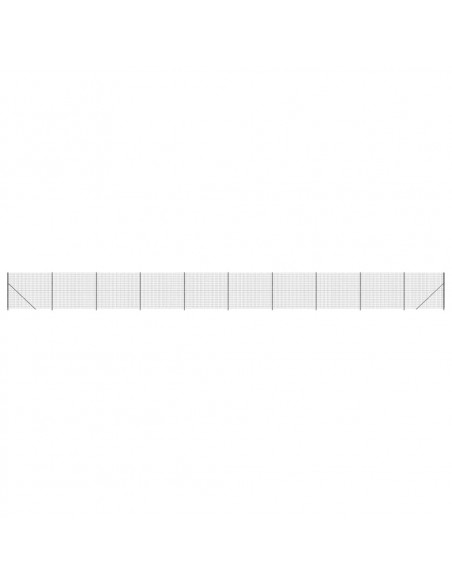 Recinzione Metallica con Flangia Antracite 1,6x25 m