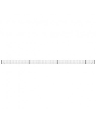 Recinzione Metallica con Flangia Antracite 1x25 m