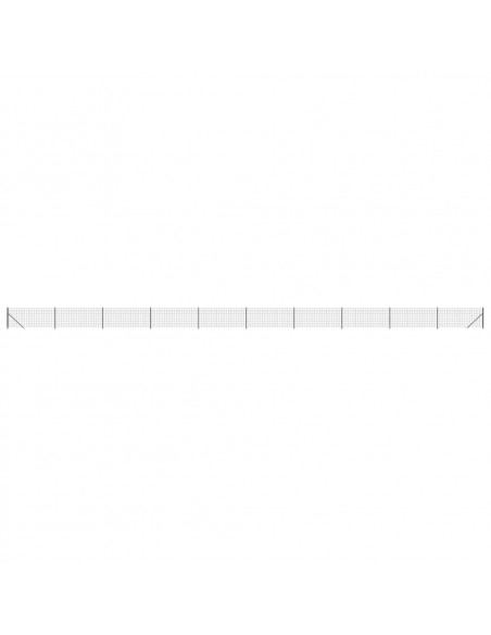 Recinzione Metallica con Flangia Antracite 1x25 m