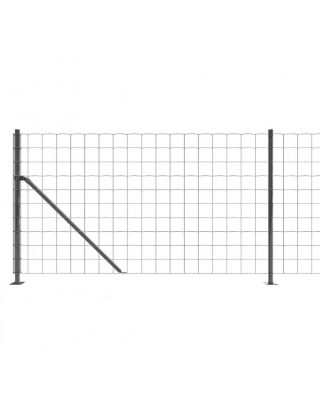 Recinzione Metallica con Flangia Antracite 1x25 m