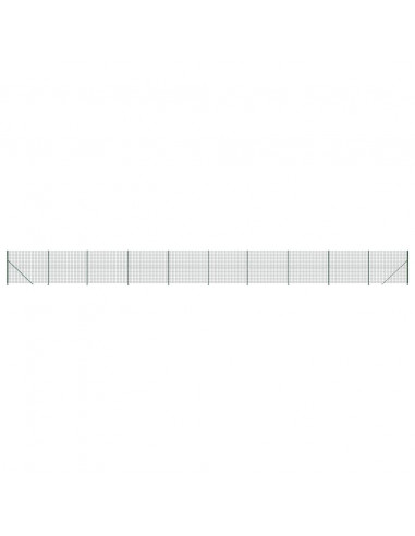 Recinzione Metallica con Flangia Verde 1,8x25 m