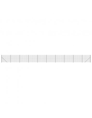 Recinzione Metallica con Flangia Antracite 2x25 m