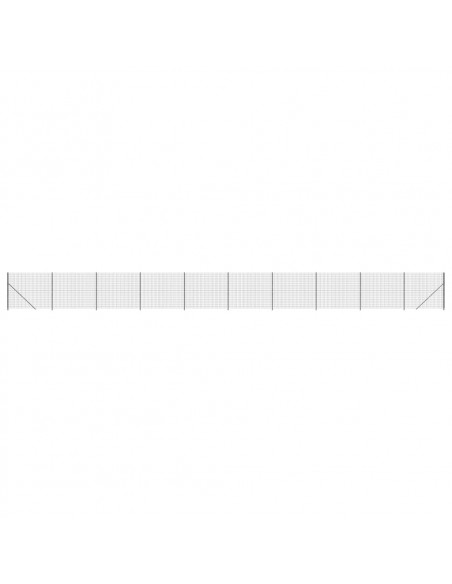 Recinzione Metallica con Flangia Antracite 2x25 m