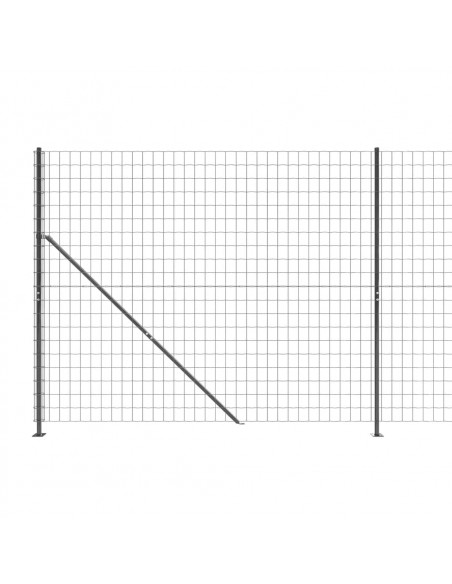 Recinzione Metallica con Flangia Antracite 2x25 m
