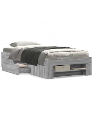 Giroletto Grigio Sonoma 90x200 cm in Legno Multistrato