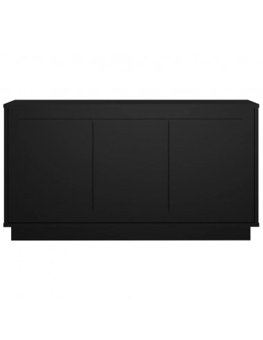 Credenza Nera 102x35x55 cm in Legno Multistrato