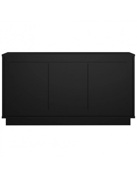 Credenza Nera 102x35x55 cm in Legno Multistrato